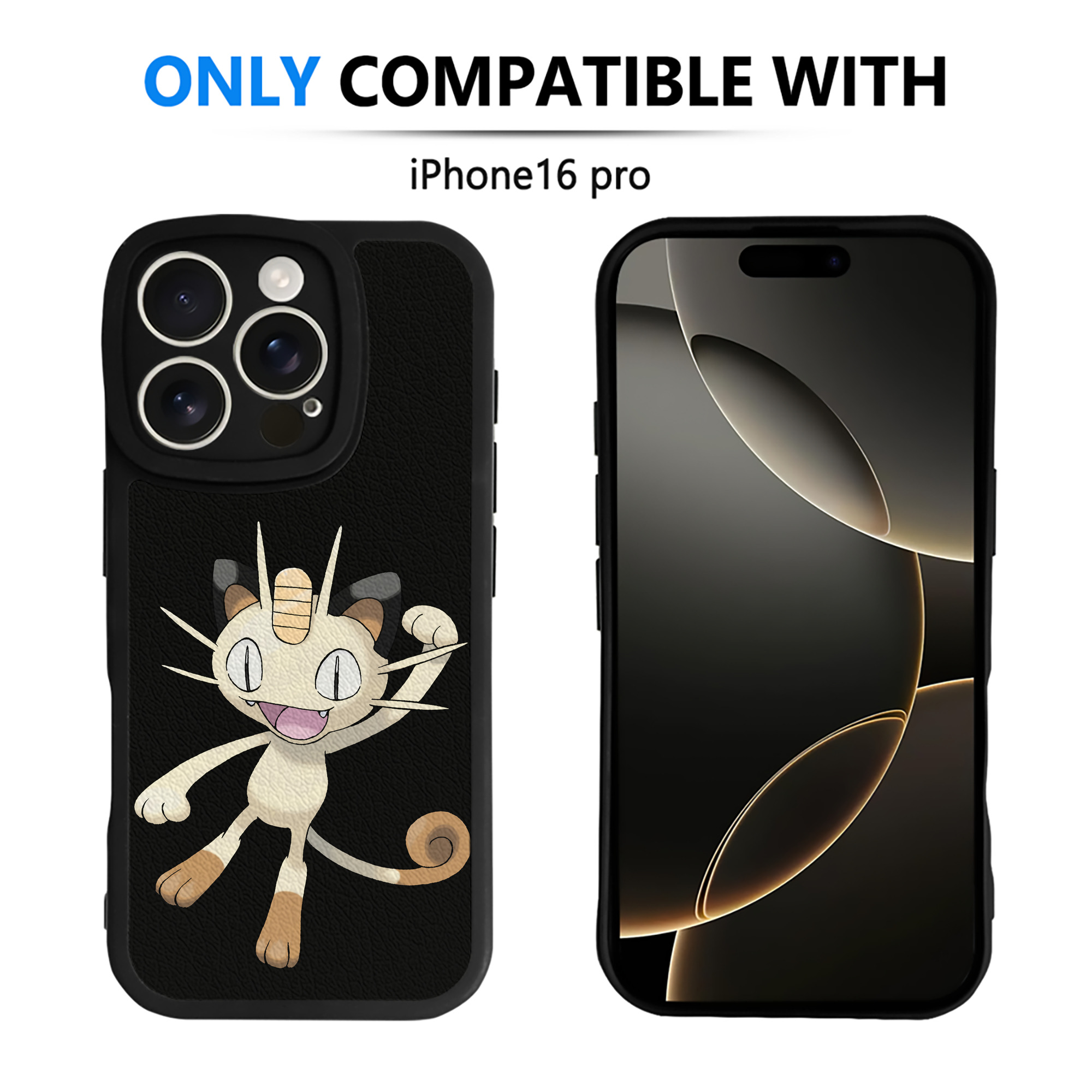 （画像用） ポケットモンスター Pokémon 【iPhone 16シリーズ対応】シリコンスマホケース（レザー調） 材質：シリコン